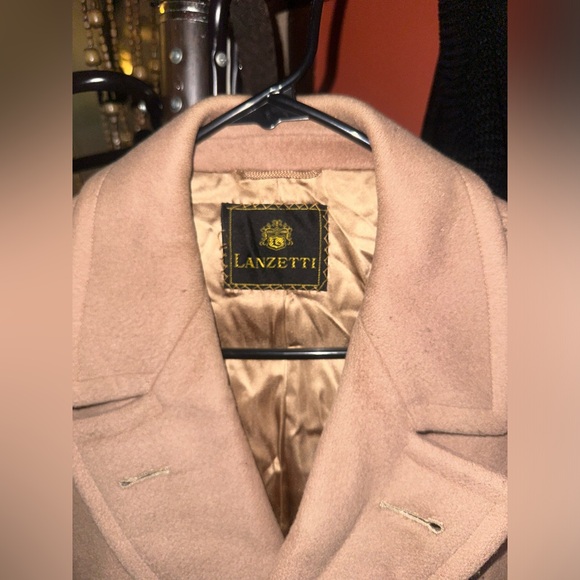 COPY - Tan double breasted wool peacoat - Picture 5 of 7